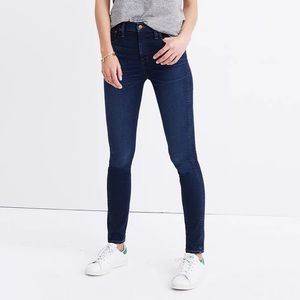 Madewell 10" High-Rise Skinny Jeans in Hayes Wash
